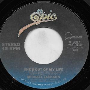 Album cover for She's Out of My Life album cover